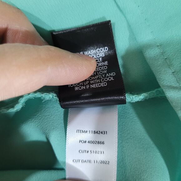 Torrid Peplum Georgette Button-Front Tie-Front Blouse - Size 3X - Picture 8 of 11